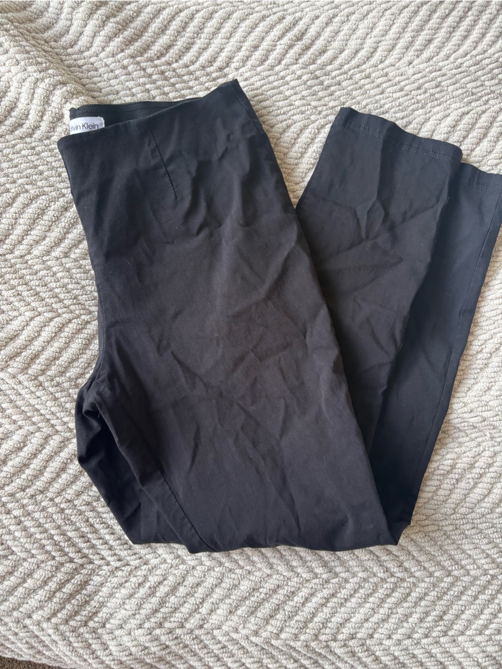 Calvin Klein Women's Black Slim Stretch Trousers